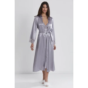 Pierre Cardin  Saten Dantelli Gecelik & Sabahlık Takım  - 4370