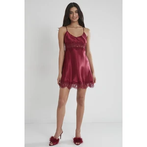 Pierre Cardin  Saten Dantelli Gecelik  - 685