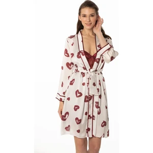 Pierre Cardin  Saten Emprime Gecelik & Sabahlık Takım  - 2406