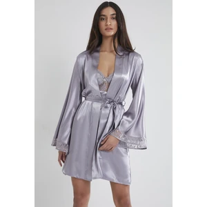 Pierre Cardin  Saten Dantelli Gecelik & Sabahlık Takım  - 4090