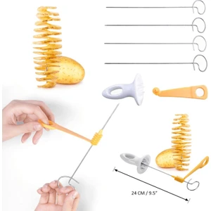 Spiral Patates Dilimleyici Çubukta Cips Patates
