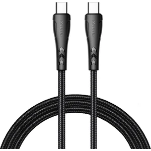 Ca-7641 60W Type-C To Type-C Hızlı Data-Şarj Kablosu 1.2M-Siyah