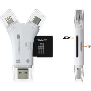 Type-C iPhone Micro USB Kart Okuyucu Sd Multi 4in1