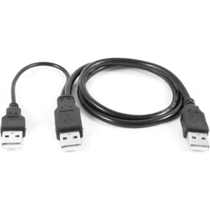 Harici Diskler Için Y Kablo 3 Uçlu USB 2.0 Kablo