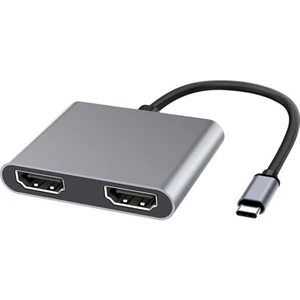 Type-C 2x HDMI 4K 2k Çıkışlı Görüntü Aktarım Kablosu