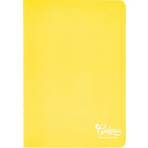 Colors A5 Karton Kapaklı Dolmakalem Uyumlu Çizgili Defter 40 Yaprak Sarı