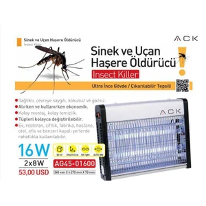 Sinek ve Haşere Öldürücü 2X8W