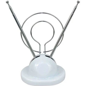 Tv Üstü Beyaz Dünya V Anten Sehpalı