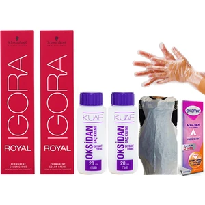 Igora Royal 3-0 Koyu Kahve Saç Boyası 2 Adet Oksidan 20VOL 2 Adet