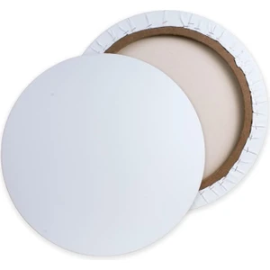 Hobi Market Art Profesyonel Yuvarlak Tuval 30 cm (Arkadan Zımbalı)