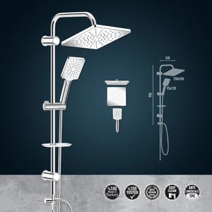 Beksa Yapı Valtemo Tepe Duş Seti Chromlux – VS-5920 Full Chrome