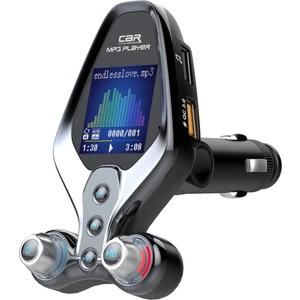 C26S Araba Bluetooth Araç Şarj Araba Fm Verici Araba Bluetooth-Gri (Yurt Dışından)