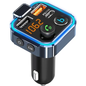 BT23L Araba Bluetooth Mp3 Çalar Fm Verici-Siyah (Yurt Dışından)