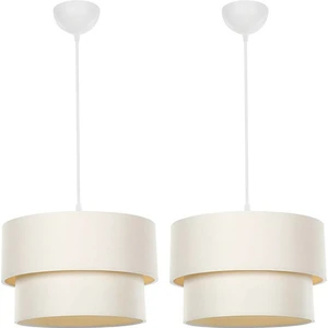 2'li Pasta Sarkıt Avize / Krem