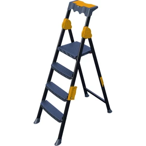 Mensa Plus 3+1 Basamaklı Metal Siyah Merdiven