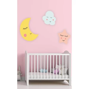 Çocuk Odası Ay Dede, Bulut ve Yıldız Duvar Sticker