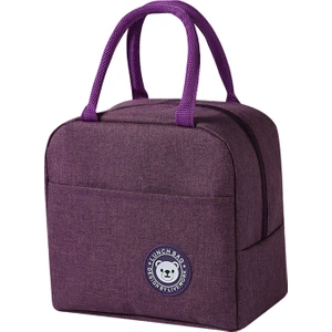 Lunch Bag Termal Yalıtımlı Yemek Çantası - Mor (Yurt Dışından)