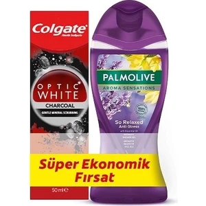 Optic White Aktif Kömür + Palmolive Aroma Sensatıons Duş Jeli
