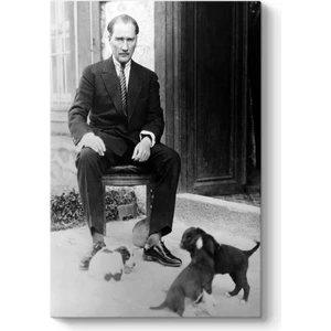 Atatürk ve Yavru Köpekler Tablosu