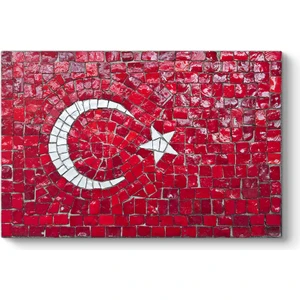 Dekoratif Türk Bayrağı Tablosu