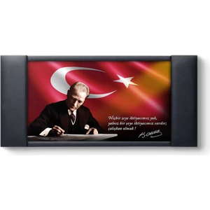 Atatürk Resimli Makam Arkalığı Panosu