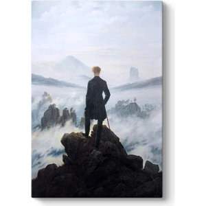 Caspar David Friedrich - Bulutların Üzerinde Yolculuk Tablosu