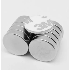 Yapışkanlı Yuvarlak Neodyum Mıknatıs D15X5MM Çap -10 adet - Güçlü Neodyum Mıknatıs Magnet