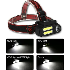 30W Cob LED Özellikli USB Şarjlı 4 Modlu Oynar Başlıklı Kafa Lambası