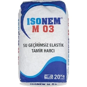 Isonem M 03 Su Geçirimsiz Elastik Tamir Harcı 20 kg Gri