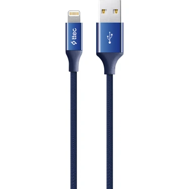 TTec AlumiCable iPhone Uyumlu Şarj Kablosu - Lacivert