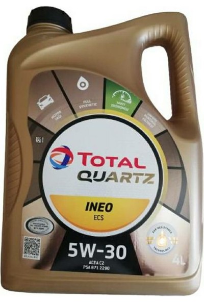 Total Quartz İneo ECS 5W-30 4 Litre Motor Yağı (Üretim Yılı :2022)