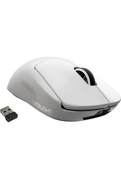 Logitech G PRO X SUPERLIGHT Ultra Hafif HERO 25.600 DPI 400 IPS LIGHTSPEED Kablosuz Oyuncu Mouse - Beyaz