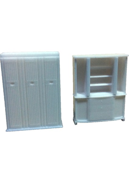 2'li Maket Gardrop & Kitaplık 1:20 Ölçek (VX1113-20)