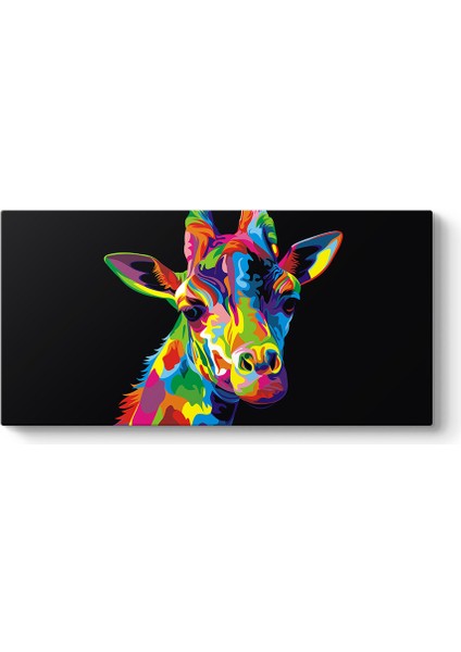 Colorful Giraffe Tablosu