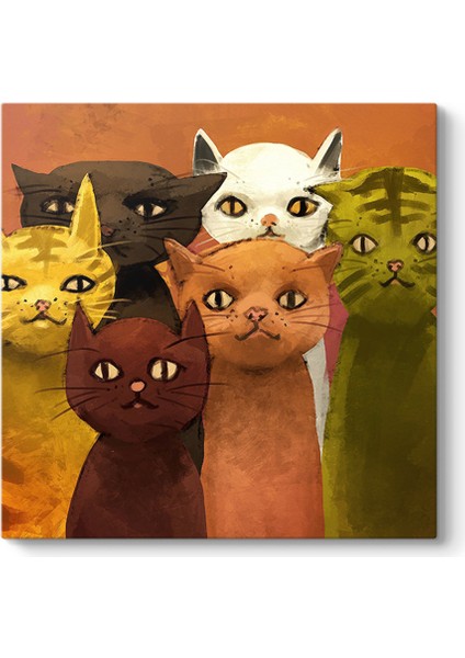 Renkli Kediler Tablosu