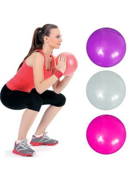 Pilates Topu 25 cm Deluxe Pilates Topu + Pompa ( Pembe )