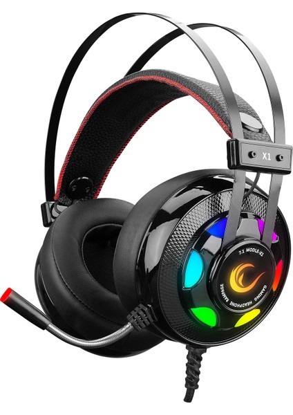 Miracle-X1 RGB 7.1 Sound Titreşimli Mikrofonlu Oyuncu Kulaklığı