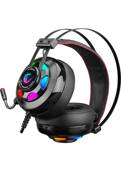 Miracle-X1 RGB 7.1 Sound Titreşimli Mikrofonlu Oyuncu Kulaklığı