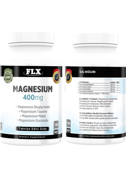 Flx Magnesium Malat 180 Tablet & Nevfix Vitamin D3-K2 120 Tablet modelleri
