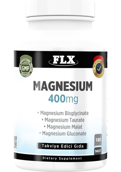 Magnezyum 180 Tablet & Flx Kollajen Tip 1-3 60 Tablet