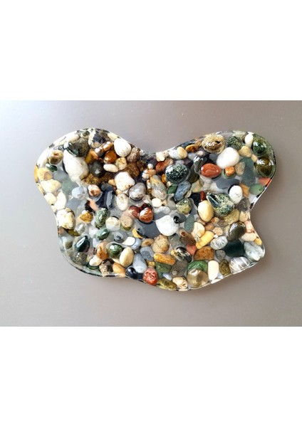 Büyük Boy Dekoratif Doğal Taşlı Epoksi Katı Kalıp Sabunluk modelleri