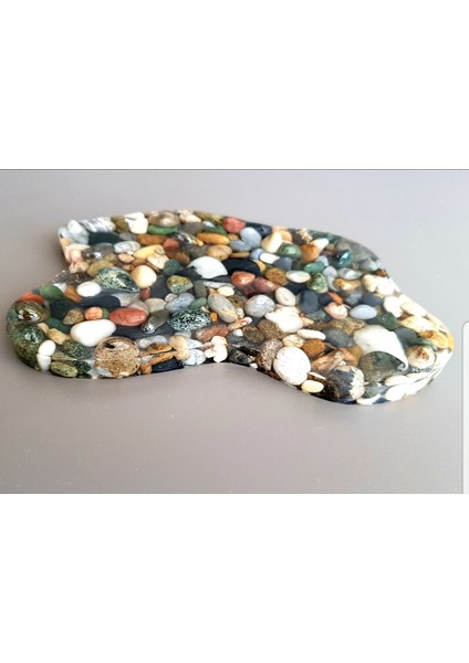 Büyük Boy Dekoratif Doğal Taşlı Epoksi Katı Kalıp Sabunluk fırsatları