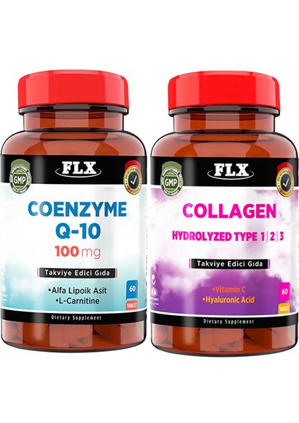 Coenzyme Q10 60 Tablet &flx Kollajen Tip-1-2-3 60 Tablet