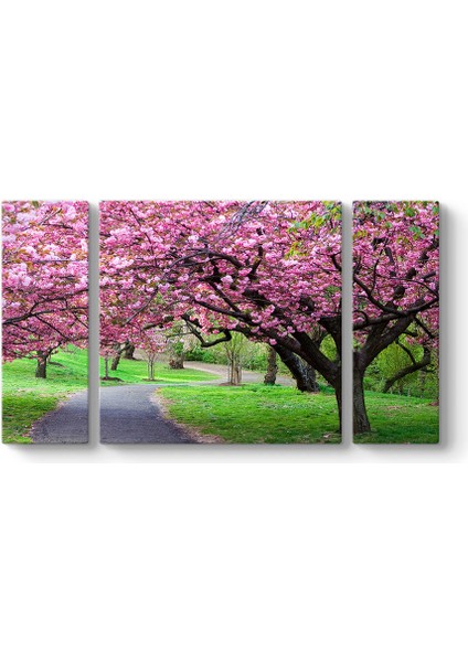 Lila Çiçekli Ağaç Tablosu