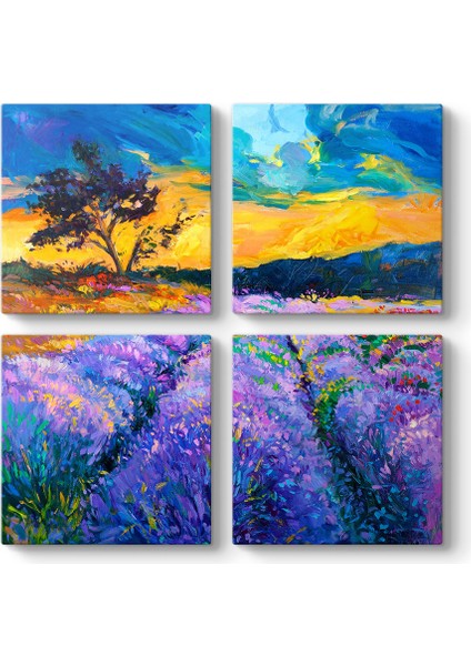 Lavanta Yağlıboya Tablo