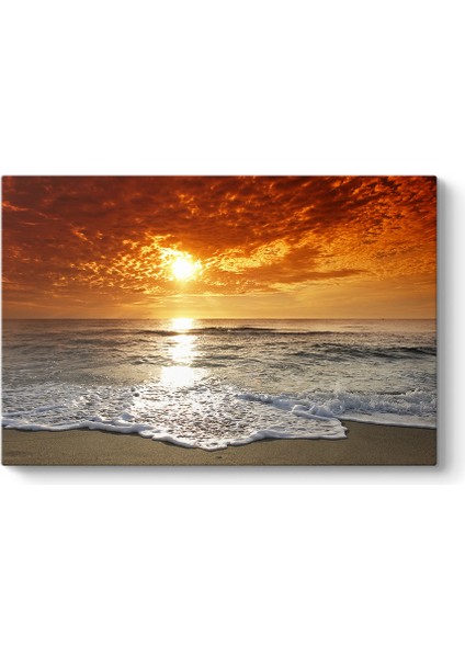 Gün Batımı Sahil Tablosu