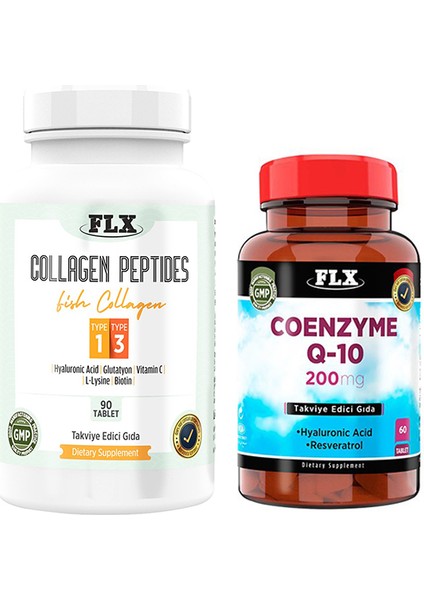 Kollajen Tip 1-3 90 Tablet & Flx Coenzyme Q-10 200 Mg 60 Tablet