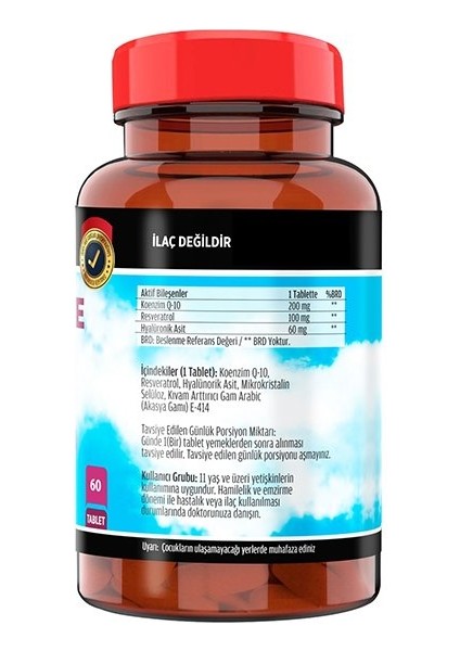 Kollajen Tip 1-3 90 Tablet & Flx Coenzyme Q-10 200 Mg 60 Tablet