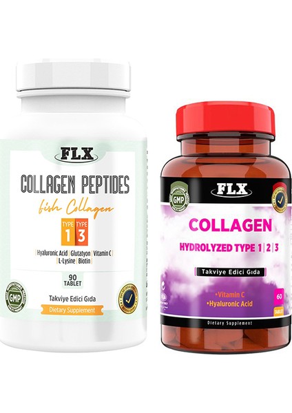 Kollajen Tip 1-3 90 Tablet & Kollajen Tip-1-2-3 60 Tablet