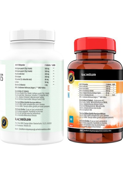 Kollajen Tip 1-3 90 Tablet Flx Vitamin D 60 Tablet
